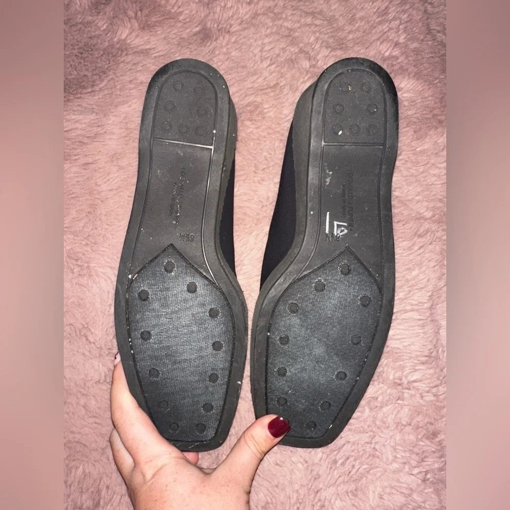 Donald J. Pliner AtLast Black slip on Wedge Shoe 8.5M office casual minimalist